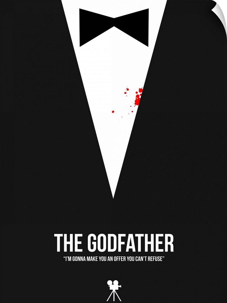 Contemporary minimalist movie poster artwork of The Godfather.