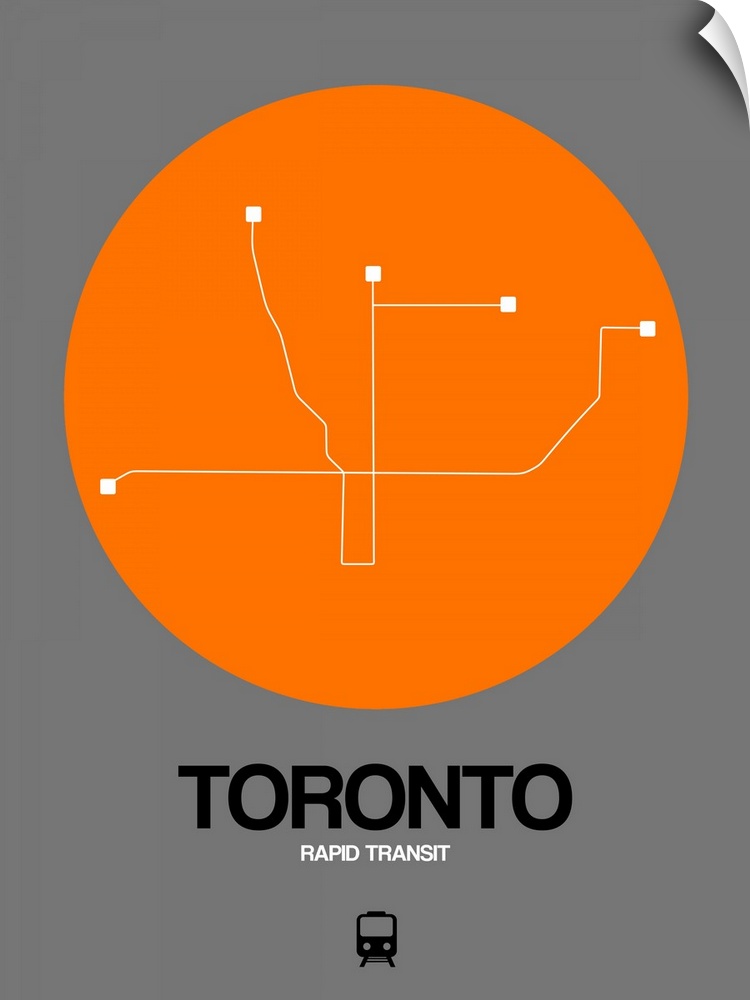 Toronto Orange Subway Map