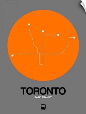 Toronto Orange Subway Map
