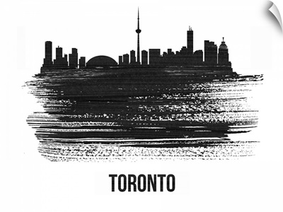 Toronto Skyline Brush Stroke Black II