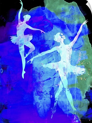 Two White Dancing Ballerinas