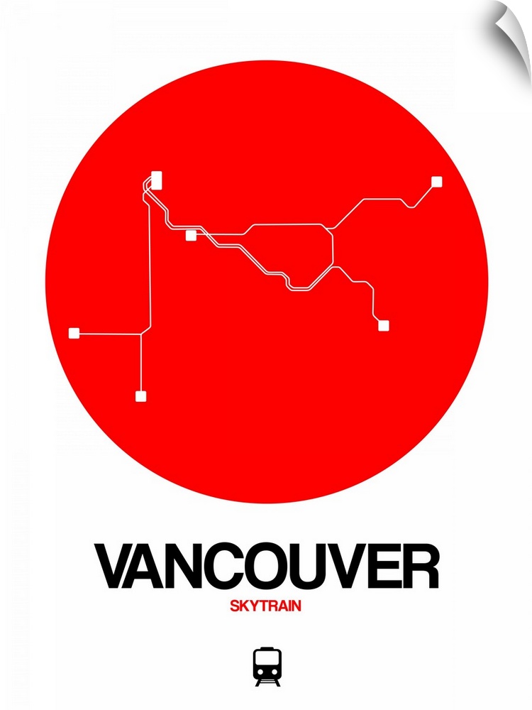 Vancouver Red Subway Map