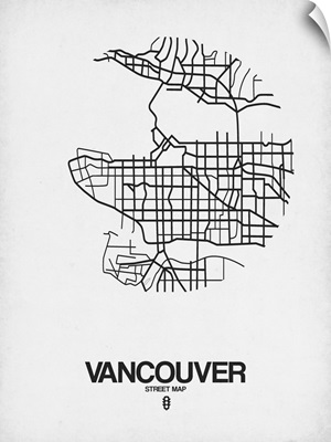 Vancouver Street Map White