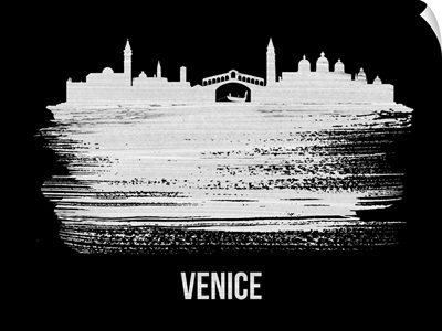 Venice Skyline Brush Stroke White