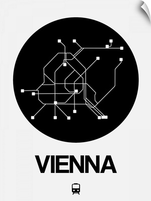 Vienna Black Subway Map