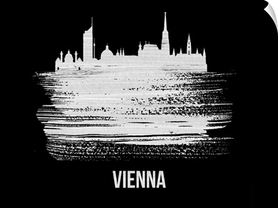 Vienna Skyline Brush Stroke White