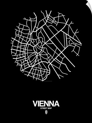 Vienna Street Map Black
