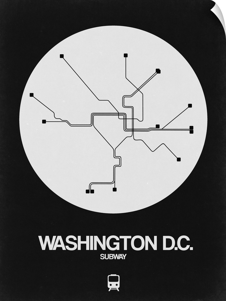 Washington D.C. White Subway Map
