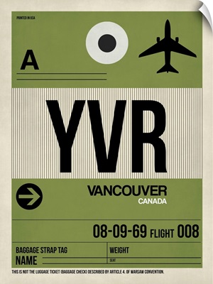 YVR Vancouver Luggage Tag I