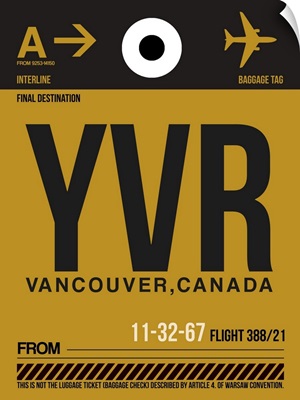YVR Vancouver Luggage Tag II