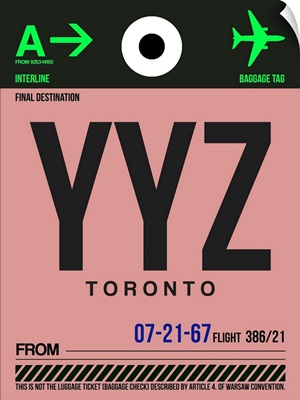YYZ Toronto Luggage Tag II