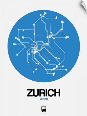 Zurich Blue Subway Map