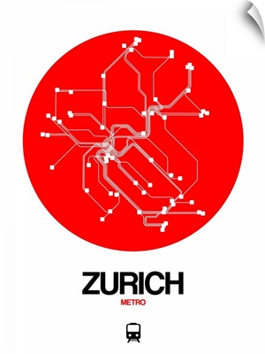 Zurich Red Subway Map