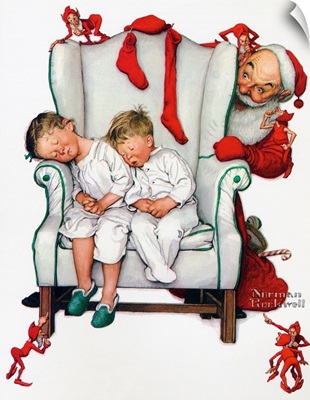 Santa Filling The Stockings