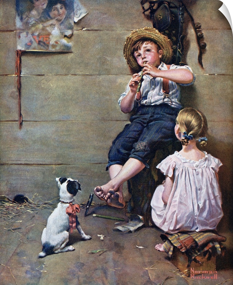 Norman Rockwell illustrations graced the cover of Life magazine twenty-eight times from 1917-1924. His subject matter for ...