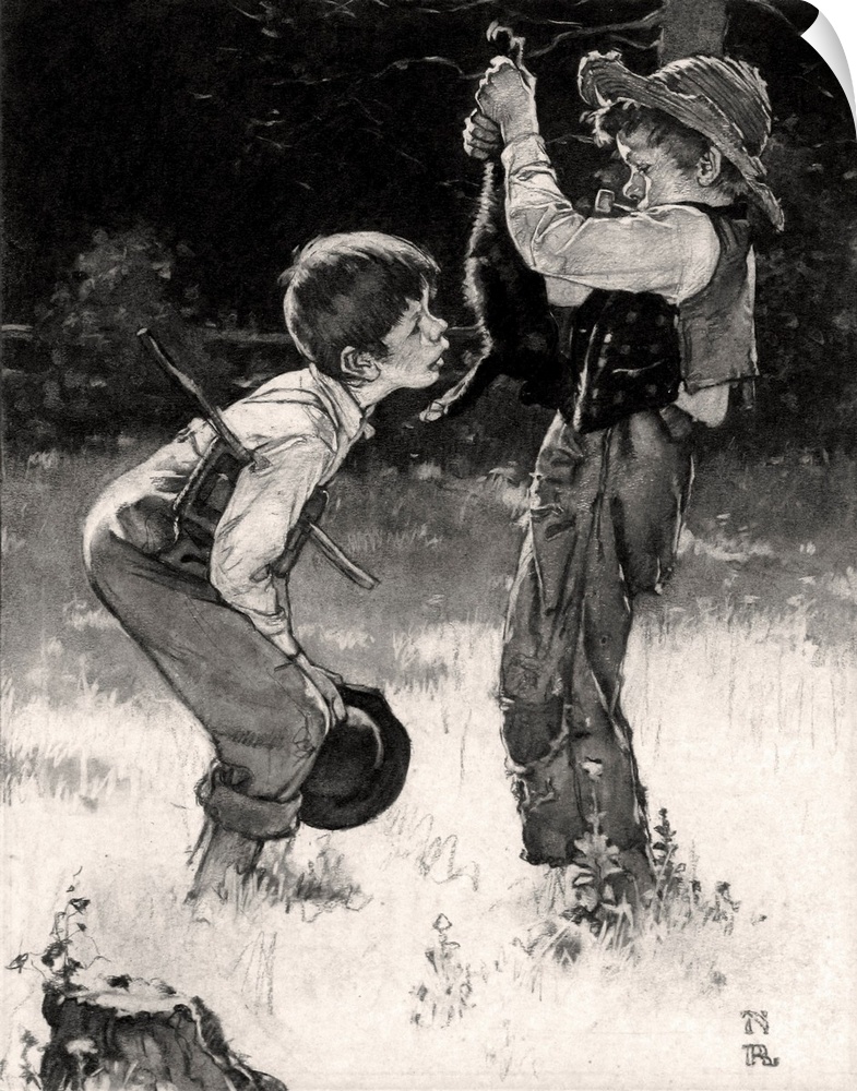 In 1935 Norman Rockwell began to illustrate Mark Twain's The Adventures of Tom Sawyer and The Adventures of Huckleberry Fi...
