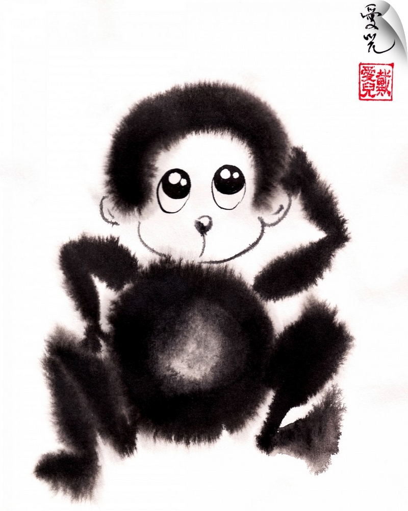 Happy 2016! It is the Year of The Monkey. This is perfect for the nursery of a baby born in the Year of The Monkey. People...
