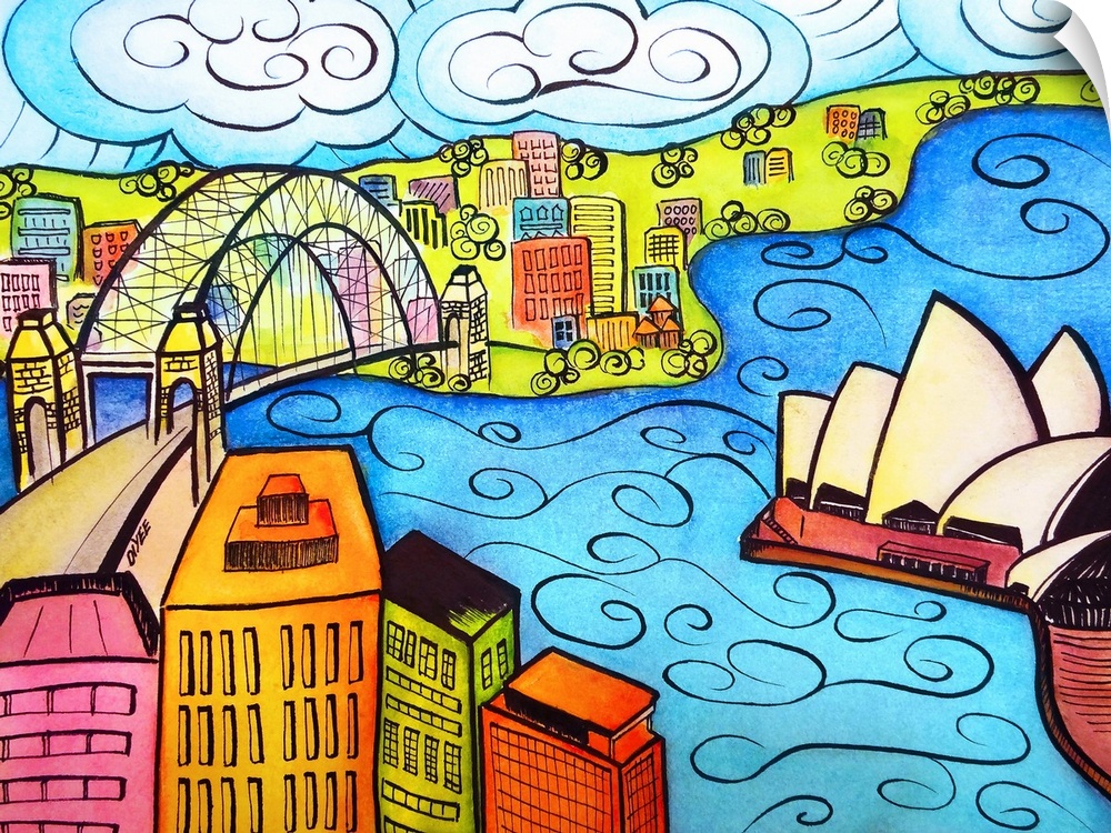 This is Oi Yee Tai's take of the Sydney Harbour, from her hotel room at the Circular Quay on the last day of her trip.