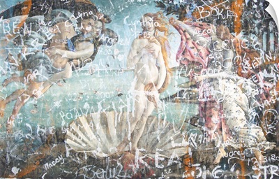 Birth Of Venus Botticelli, Graffiti Altered
