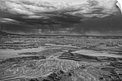 Canyonlands Storm Black and White