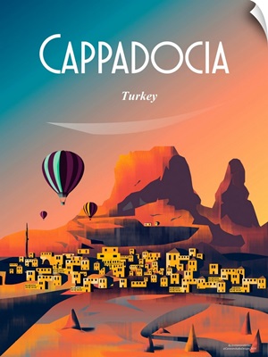 Cappadocia Turkey Travel Poster