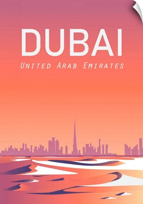 Dubai Travel Poster