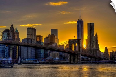 NYC Skyline at Sunset II