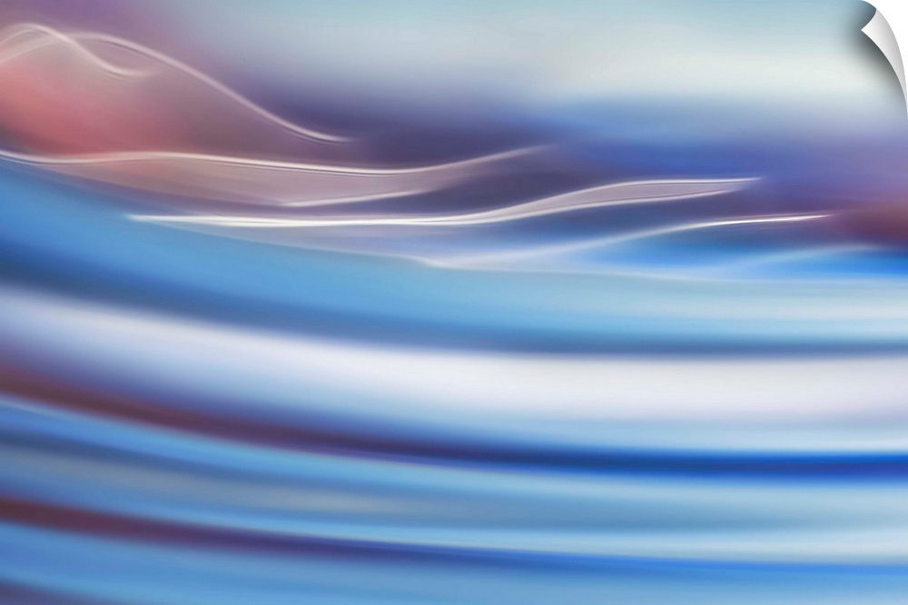 Abstract photo of smooth waves in pastel tones.