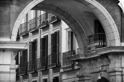 Arch and Balconies of Madrid