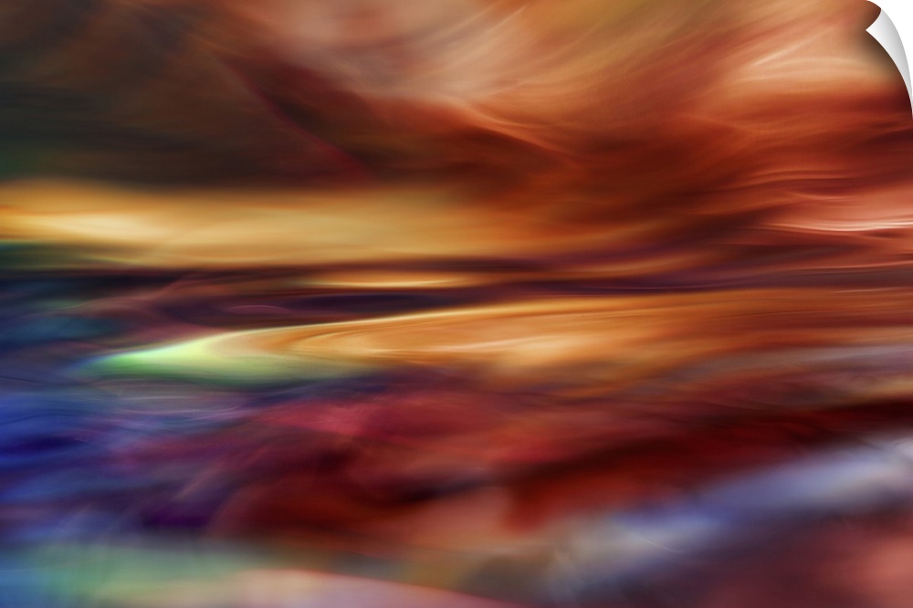 Abstract macro motif of water in motion.