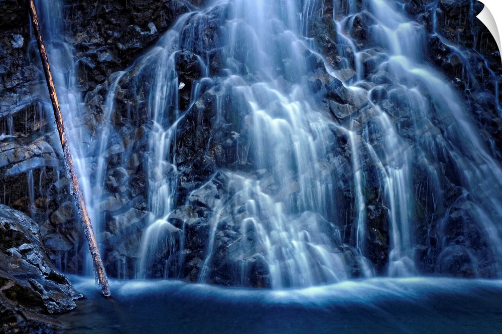 Blue waterfall