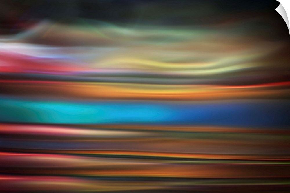 Abstract photo of smooth waves in varying tones of purple and blue.