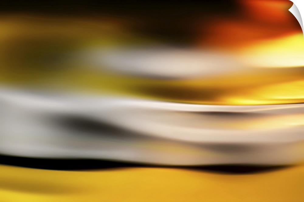 Abstract image of a golden glow at sunset.