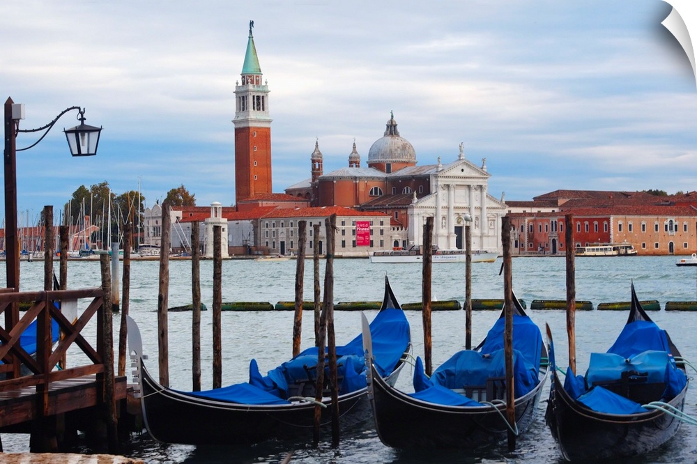 Gondola Station  on Grand Canal, St Mark Square, Venice, Veneto, Italy