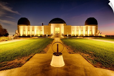Griffith Observatory Lit Up At Night
