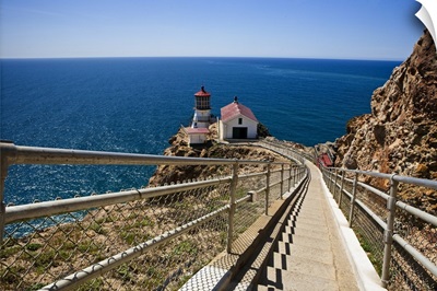 High Angle View of the Point Reyes Lighthouse