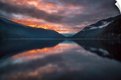 Lake Crescent In Sunset