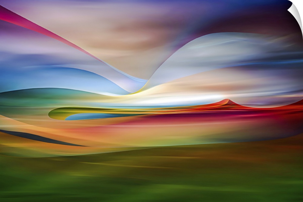Abstract image of Steptoe Butte in the Palouse area of the USA. This is a re-work of an older image. This version was post...