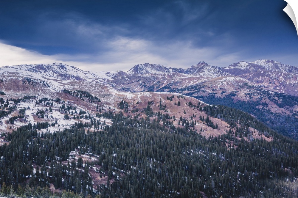 Loveland Pass, a high mountain pass in the Rocky Mountains, Colorado.