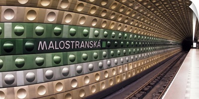 Metro Station Platform Malostranska