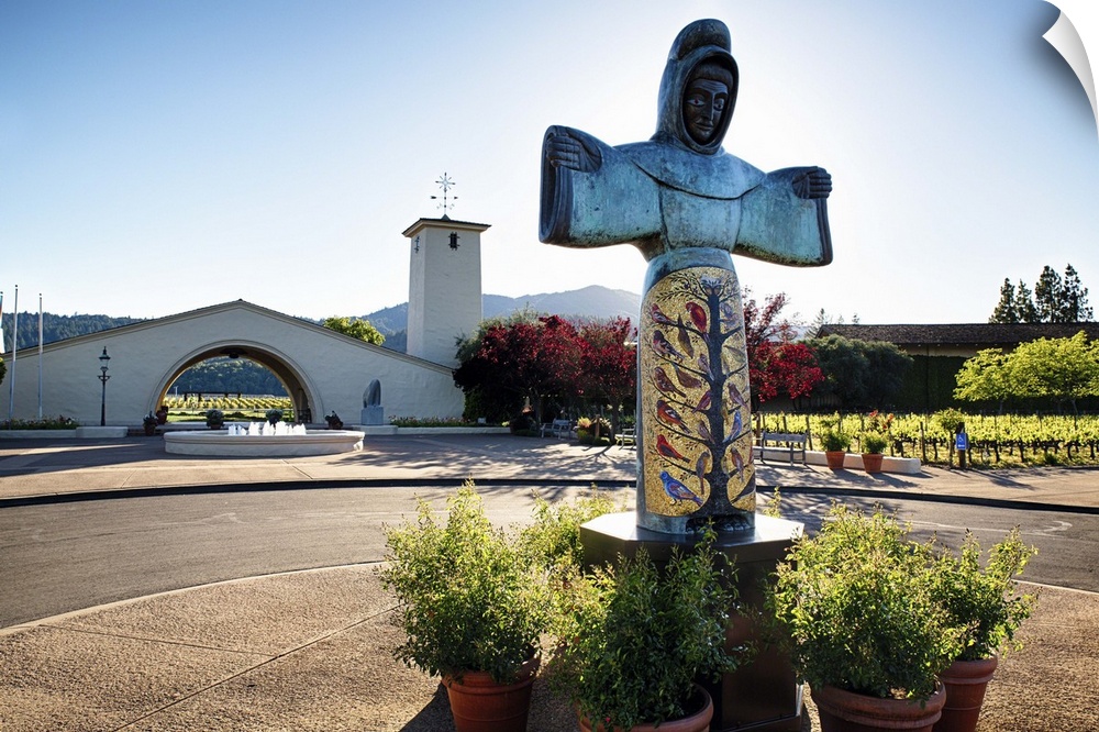 Statue of St Francis at the Entrance of the Robert Mondavi Winer