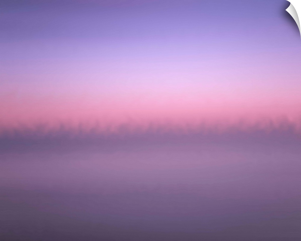 Photograph of a soft ethereal purple color field.
