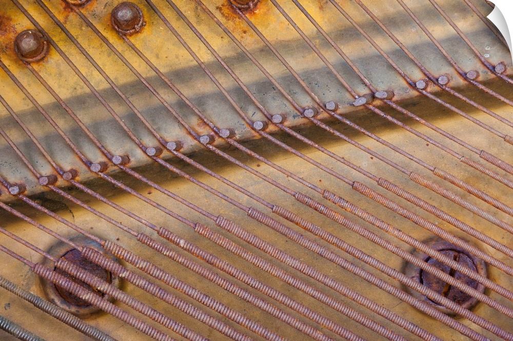 Detail of a piano, Shaniko, Oregon.