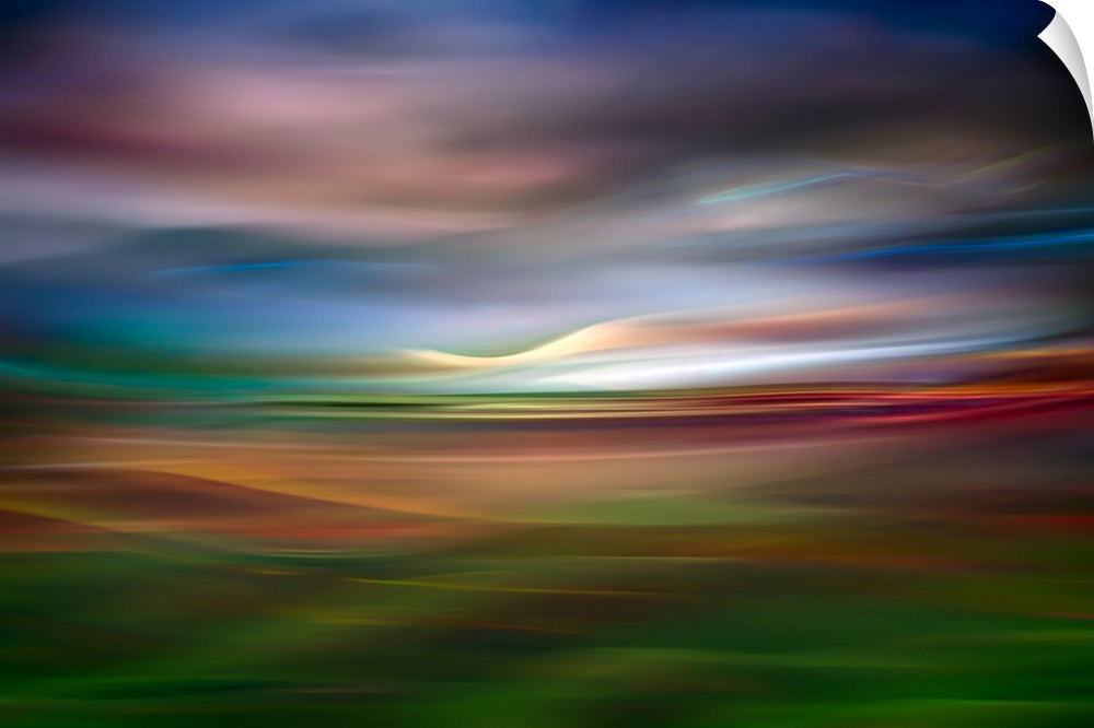 Fine art abstract photograph of the Palouse countryside in Washington.