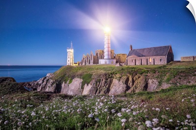 Pointe Saint Mathieu Lighthouse by Night