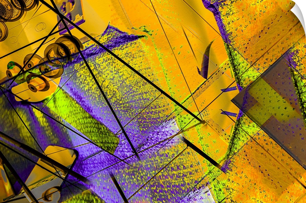 A colorful abstract using In-camera-movement and multiple exposures.