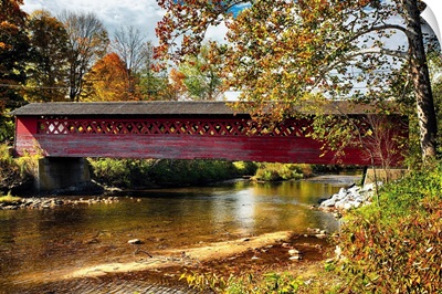 Side View of the Burt Henry Covered Bridge, Bennington, Vermont
