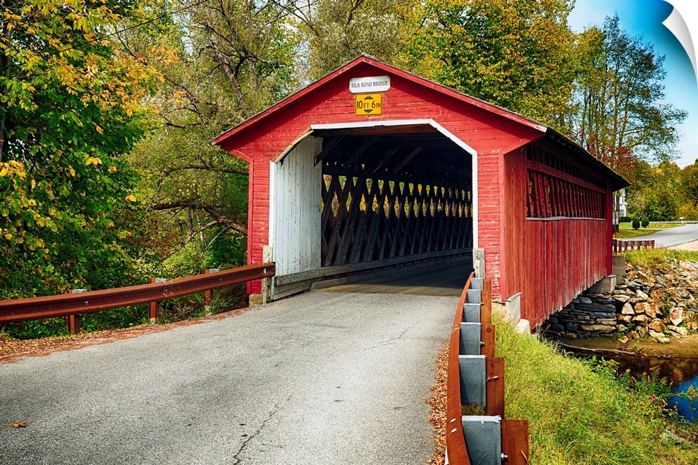 Silk Covered Bridge, Bennington, Vermont.