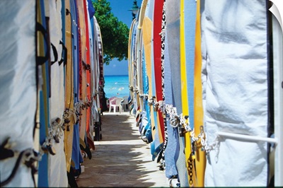 Surfboards, Waikiki Beach