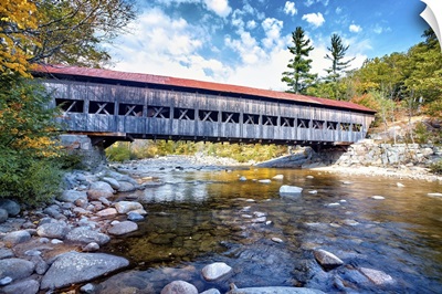 The Albany Covered Bridge Over the Swift River in New Hampshire